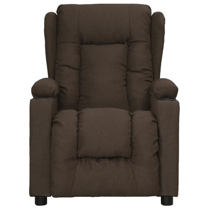 vidaXL Relaxsessel Dunkelbraun Stoff
