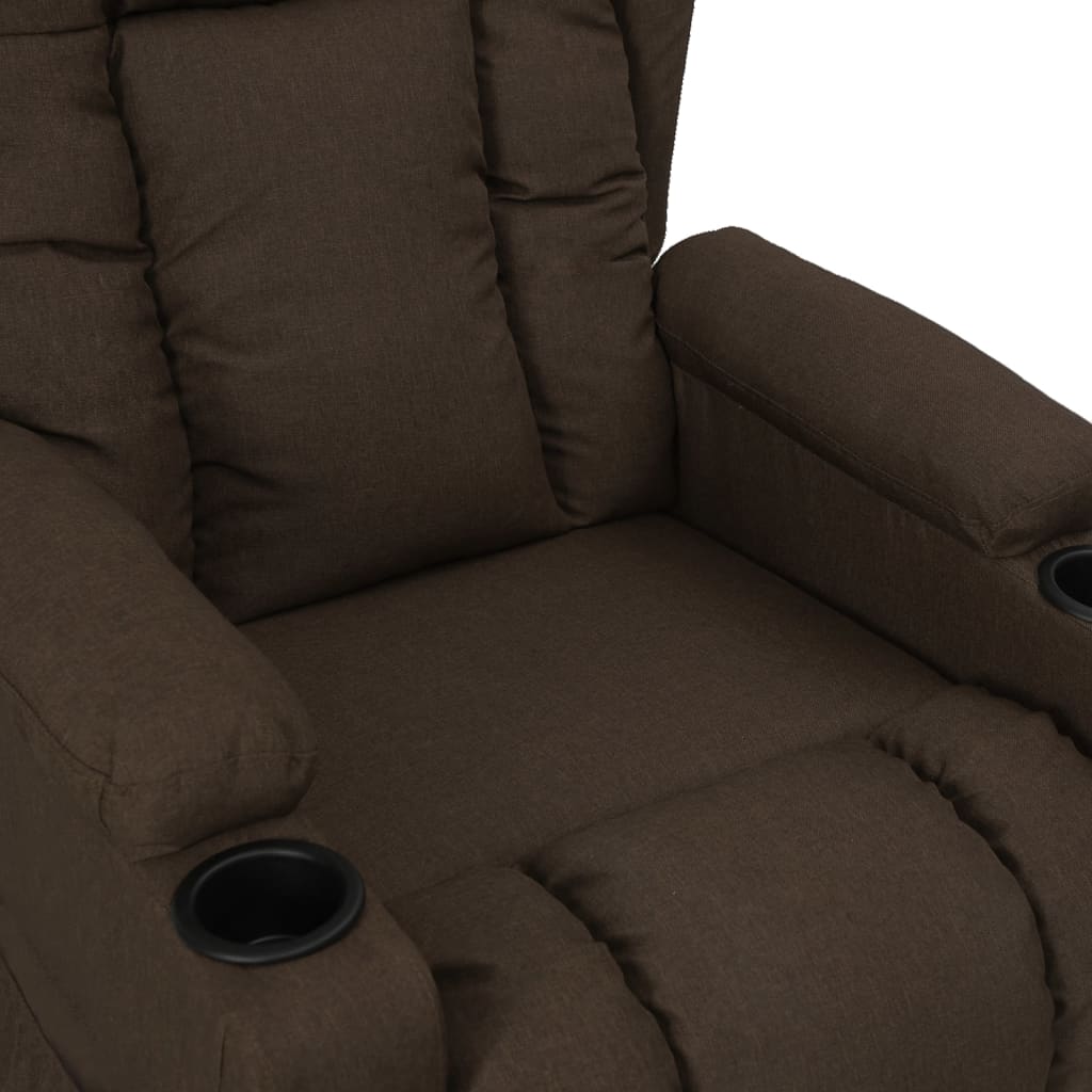 vidaXL Relaxsessel Dunkelbraun Stoff