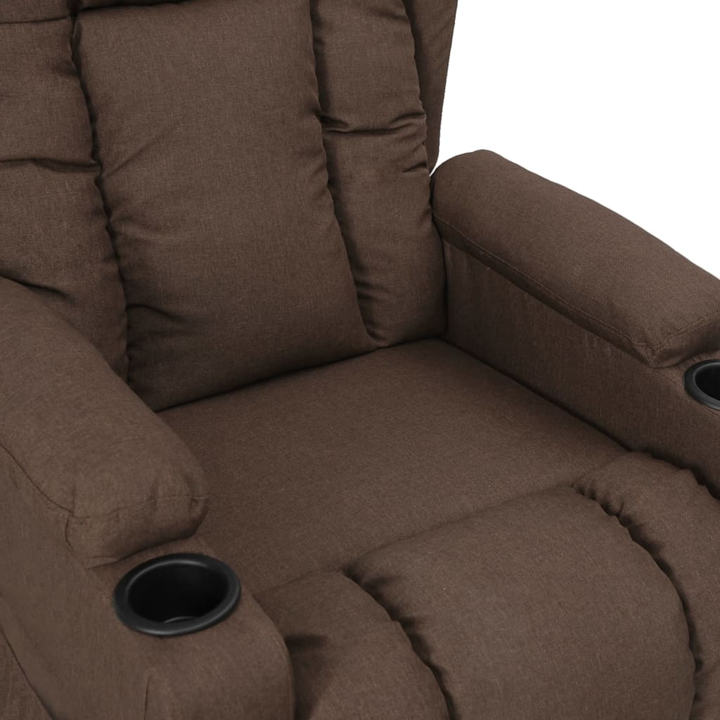 vidaXL Relaxsessel Taupe Stoff