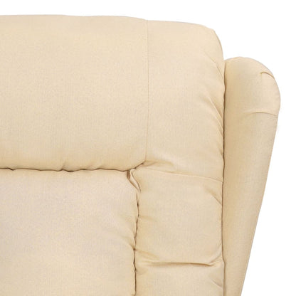 vidaXL Relaxsessel Creme Stoff
