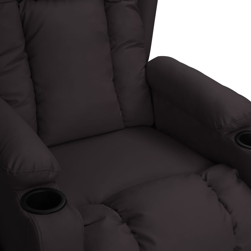 vidaXL Relaxsessel Schwarz Kunstleder