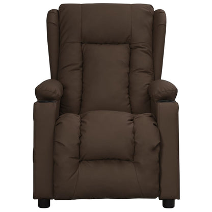 vidaXL Relaxsessel Braun Kunstleder