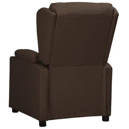 vidaXL Relaxsessel Braun Kunstleder