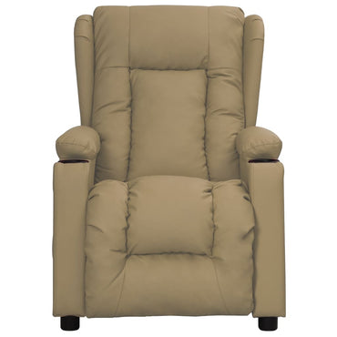 vidaXL Relaxsessel Cappuccino-Braun Kunstleder