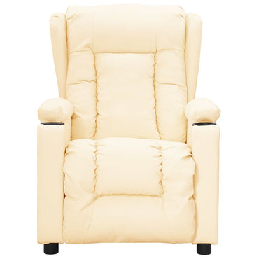 vidaXL Relaxsessel Creme Kunstleder