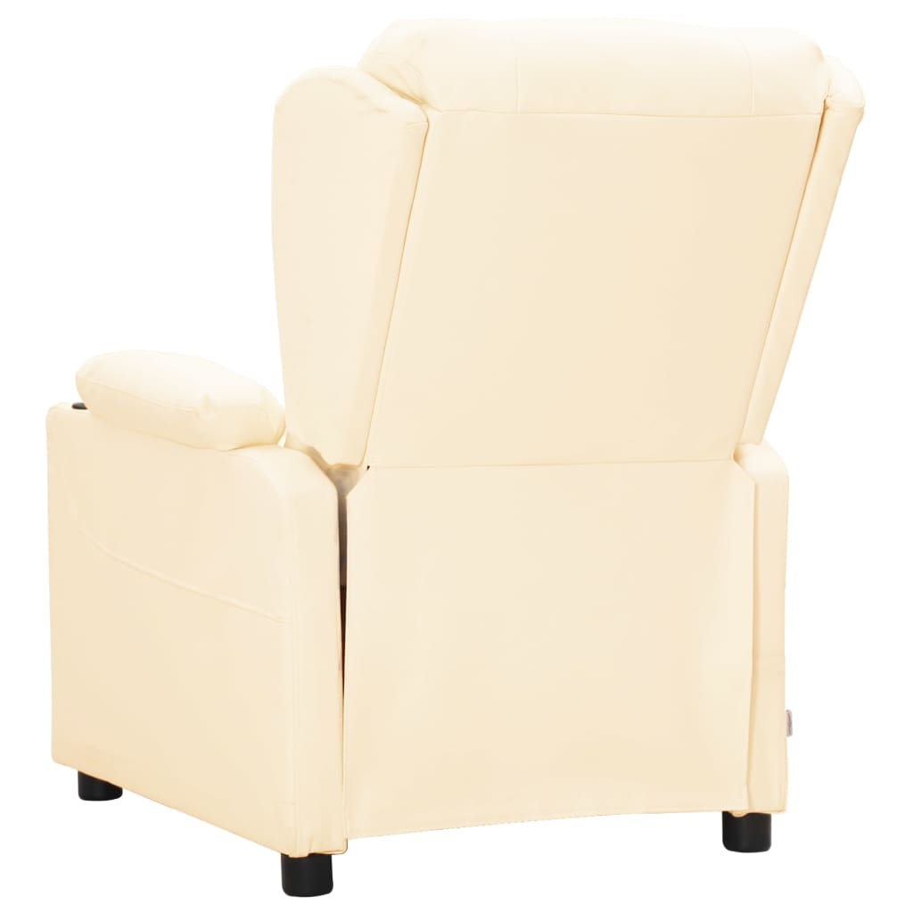 vidaXL Relaxsessel Creme Kunstleder