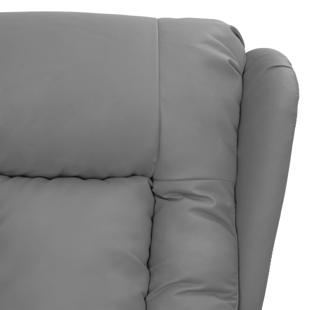 vidaXL Relaxsessel Grau Kunstleder