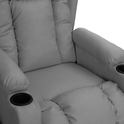 vidaXL Relaxsessel Grau Kunstleder