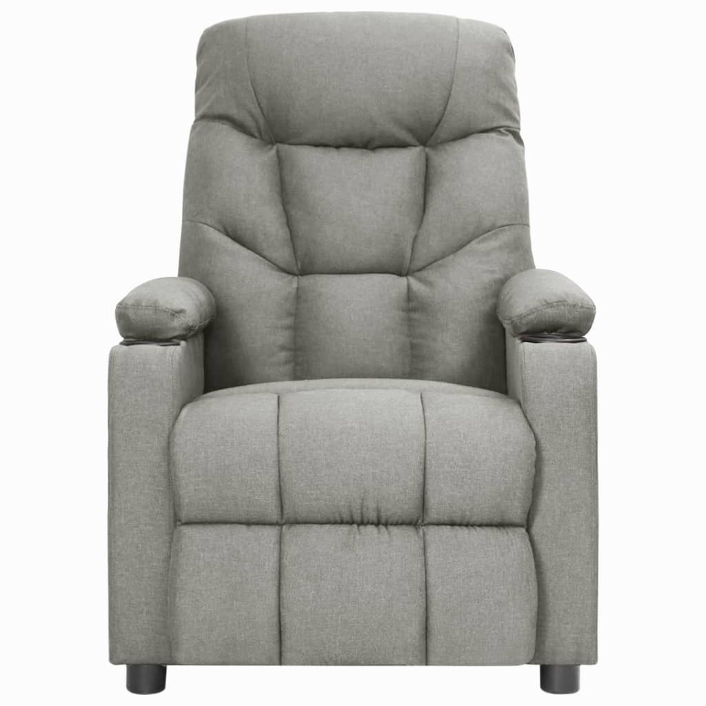 vidaXL Relaxsessel Hellgrau Stoff