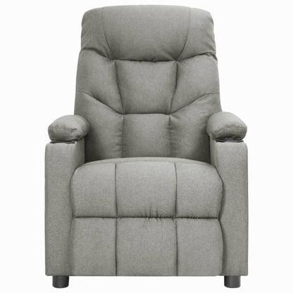 vidaXL Relaxsessel Hellgrau Stoff