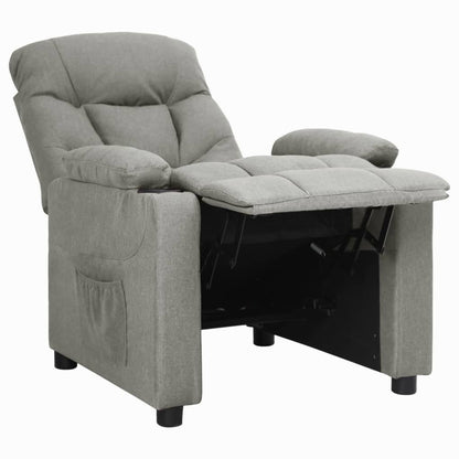 vidaXL Relaxsessel Hellgrau Stoff
