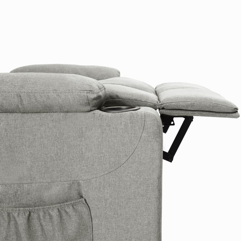 vidaXL Relaxsessel Hellgrau Stoff