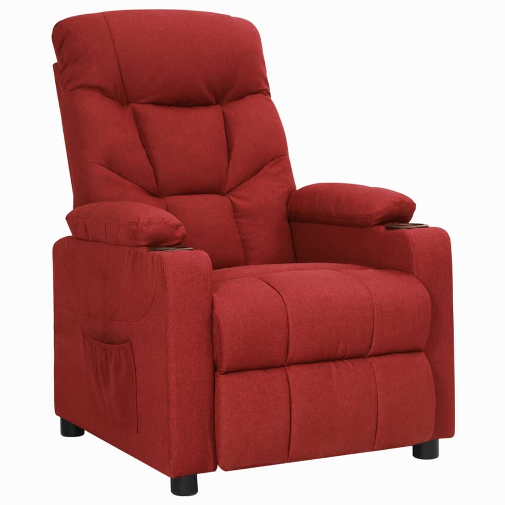 vidaXL Relaxsessel Weinrot Stoff