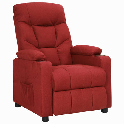 vidaXL Relaxsessel Weinrot Stoff