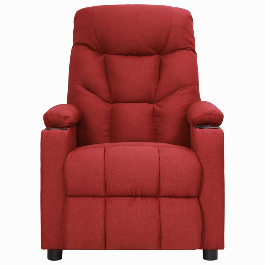 vidaXL Relaxsessel Weinrot Stoff