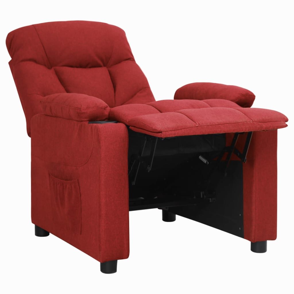 vidaXL Relaxsessel Weinrot Stoff