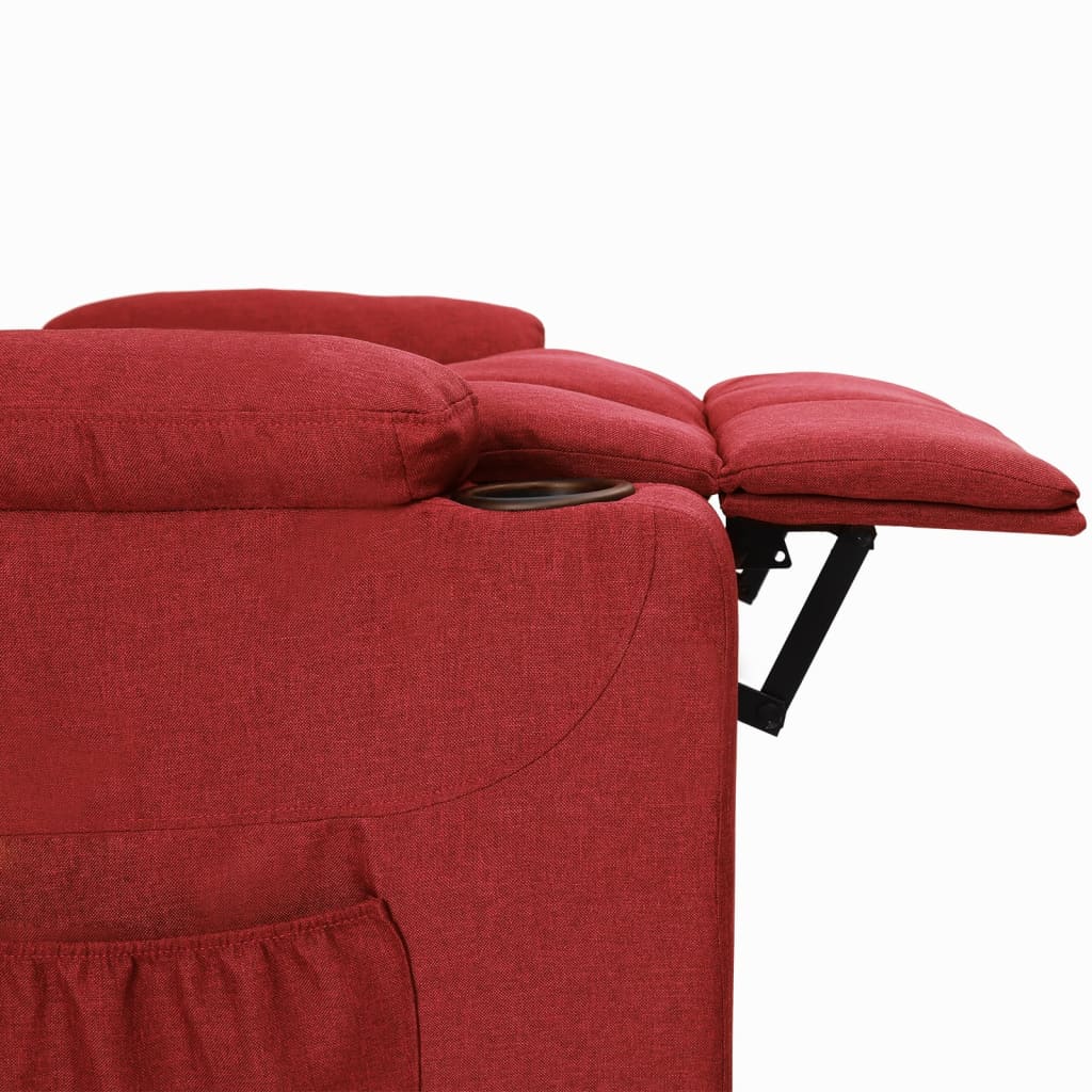 vidaXL Relaxsessel Weinrot Stoff