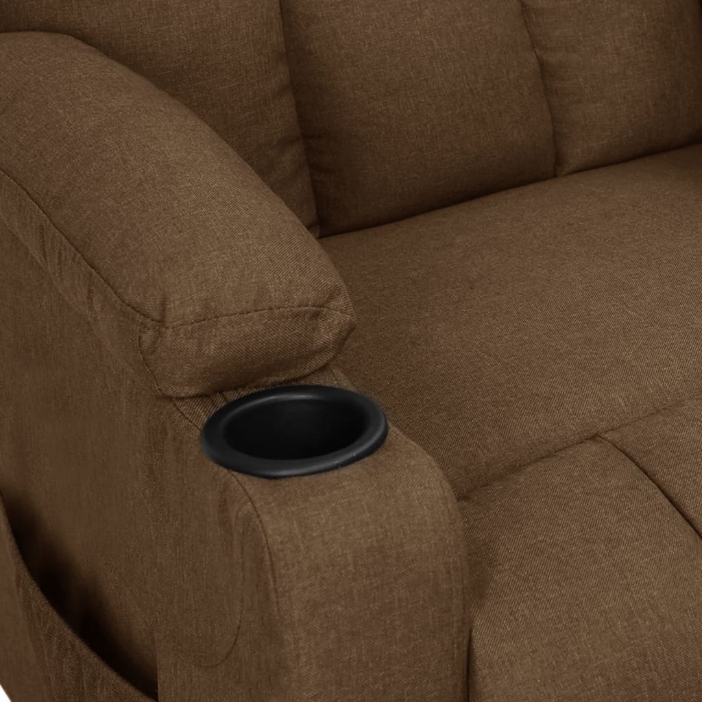 vidaXL Relaxsessel Braun Stoff