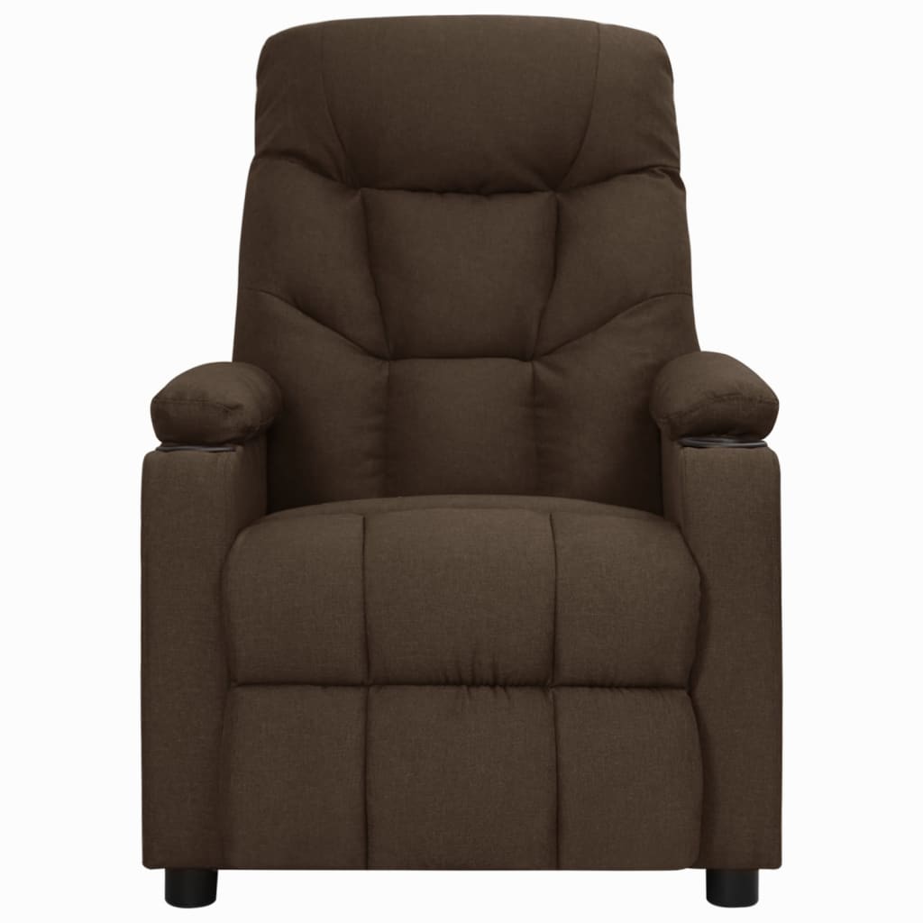 vidaXL Relaxsessel Dunkelbraun Stoff