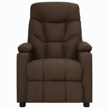 vidaXL Relaxsessel Dunkelbraun Stoff