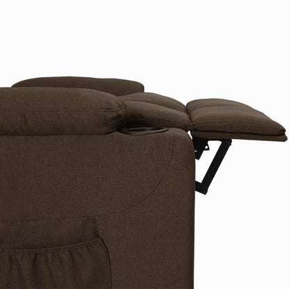 vidaXL Relaxsessel Dunkelbraun Stoff