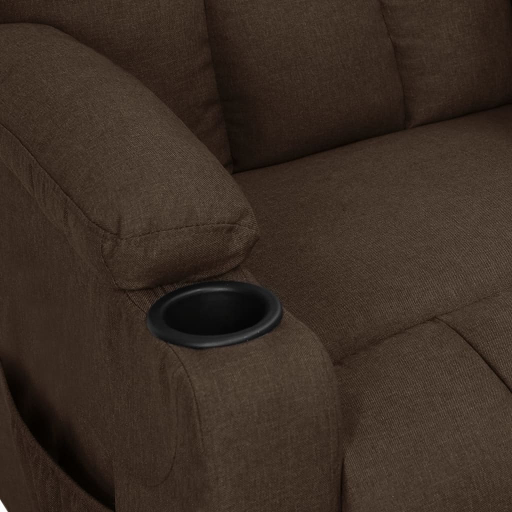 vidaXL Relaxsessel Dunkelbraun Stoff