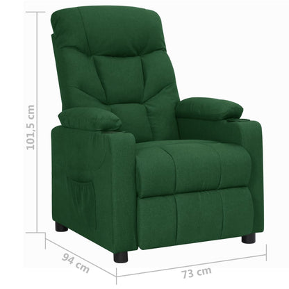 vidaXL Relaxsessel Dunkelgrün Stoff