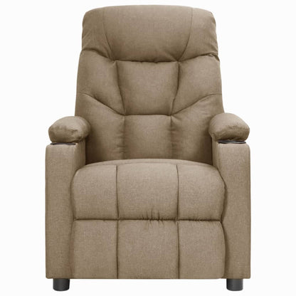 vidaXL Relaxsessel Taupe Stoff