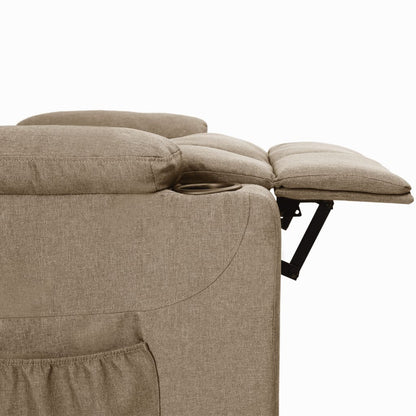 vidaXL Relaxsessel Taupe Stoff