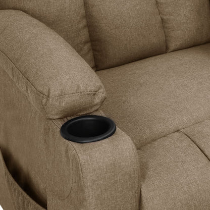 vidaXL Relaxsessel Taupe Stoff