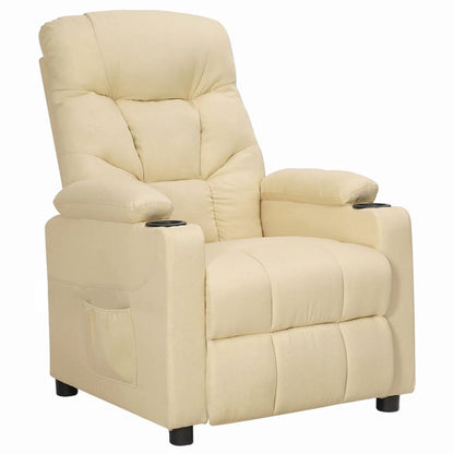 vidaXL Relaxsessel Creme Stoff