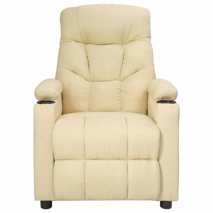 vidaXL Relaxsessel Creme Stoff
