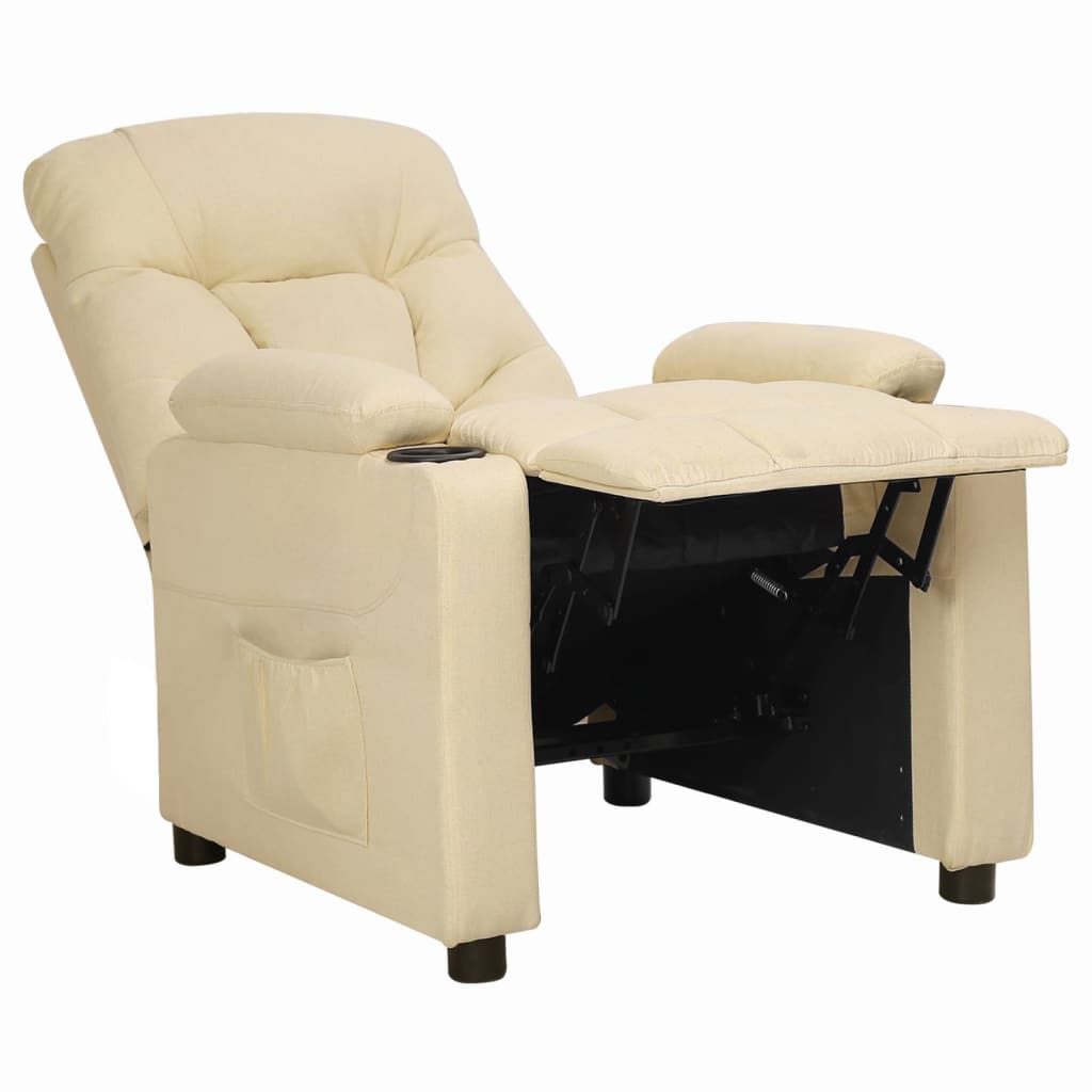 vidaXL Relaxsessel Creme Stoff