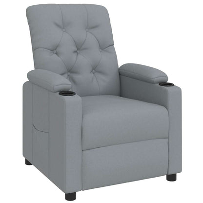 vidaXL Relaxsessel Hellgrau Stoff