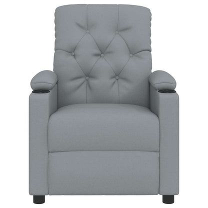 vidaXL Relaxsessel Hellgrau Stoff