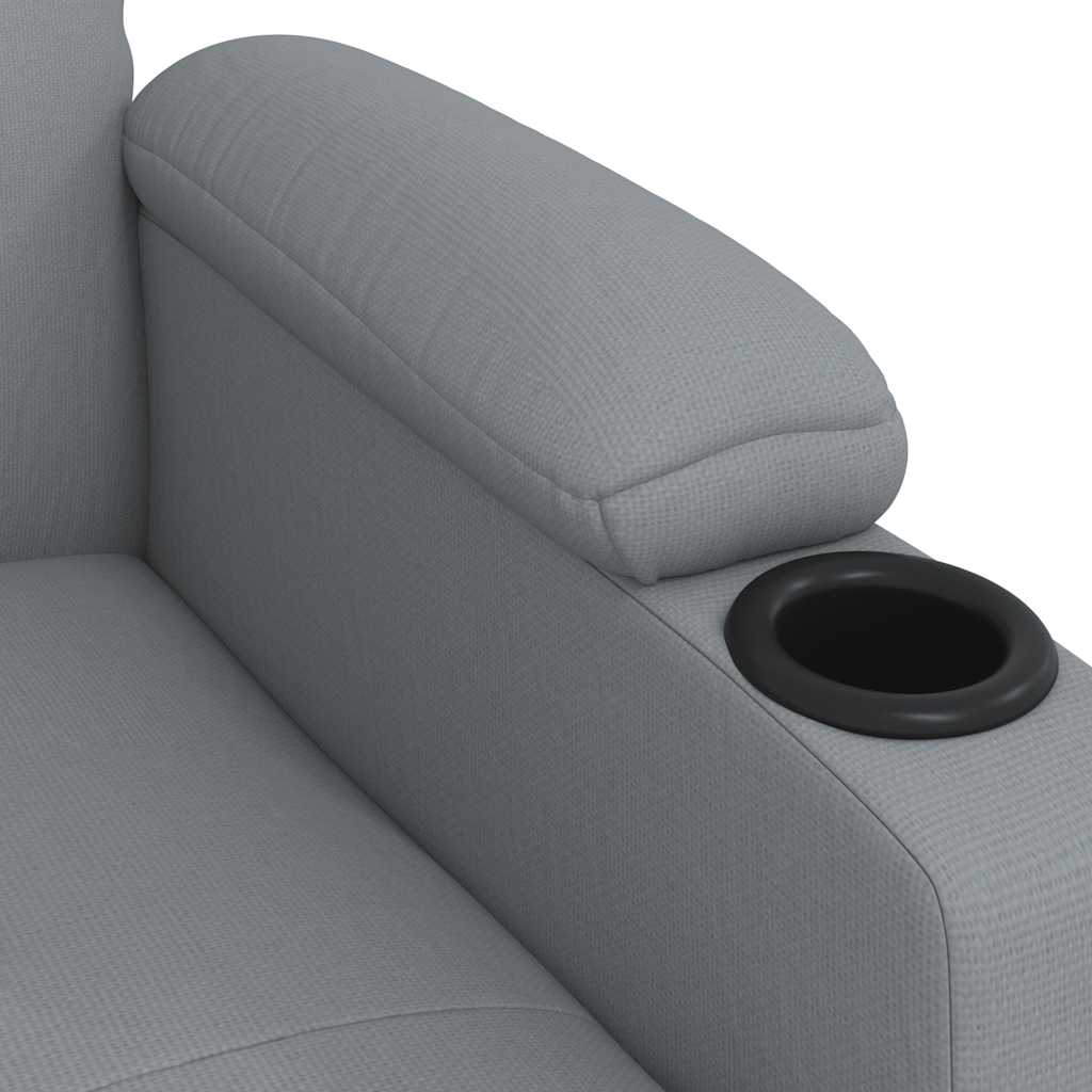 vidaXL Relaxsessel Hellgrau Stoff