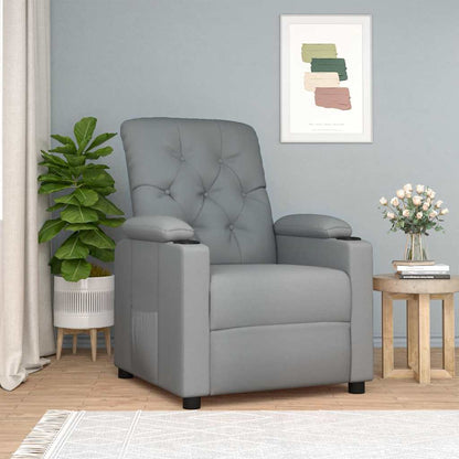 vidaXL Relaxsessel Hellgrau Stoff