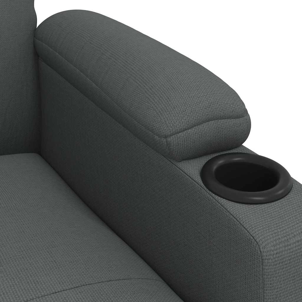 vidaXL Relaxsessel Dunkelgrau Stoff