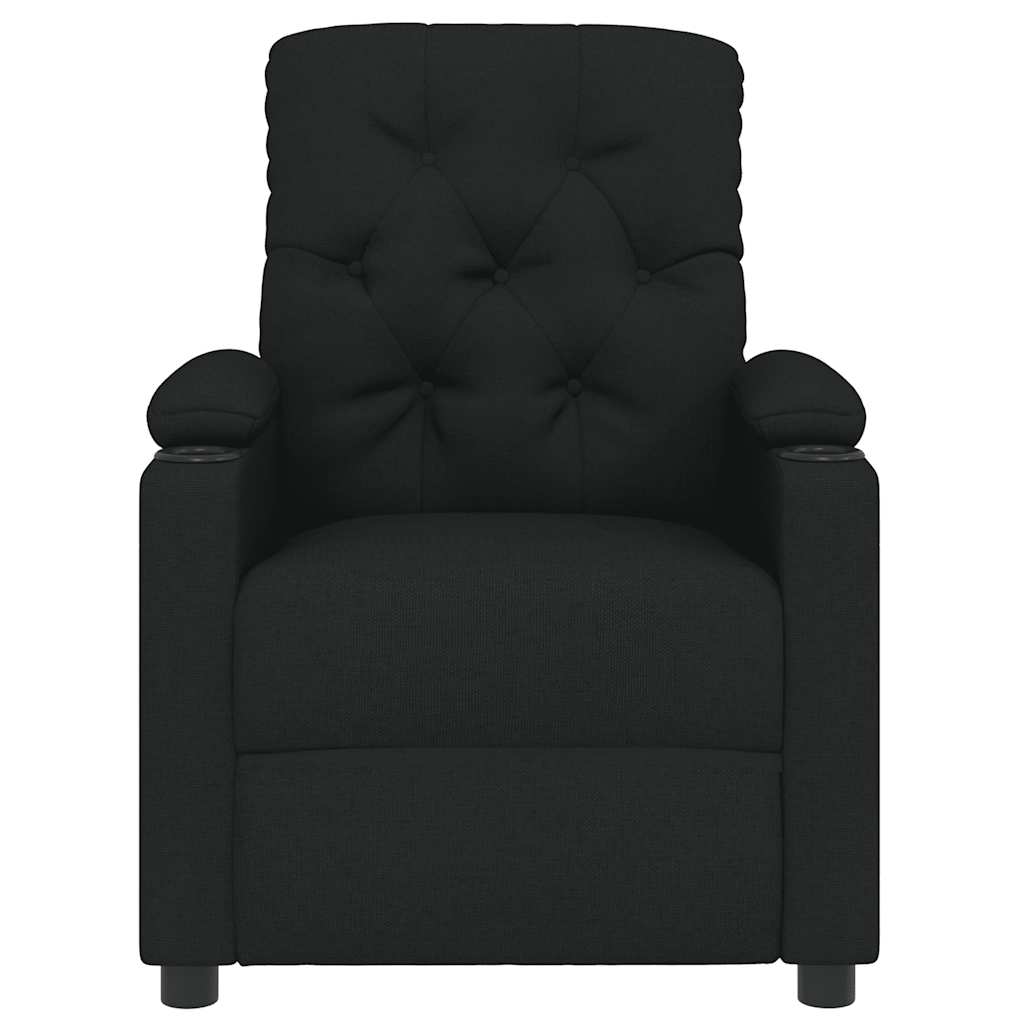 vidaXL Relaxsessel Schwarz Stoff