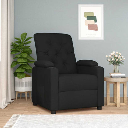 vidaXL Relaxsessel Schwarz Stoff