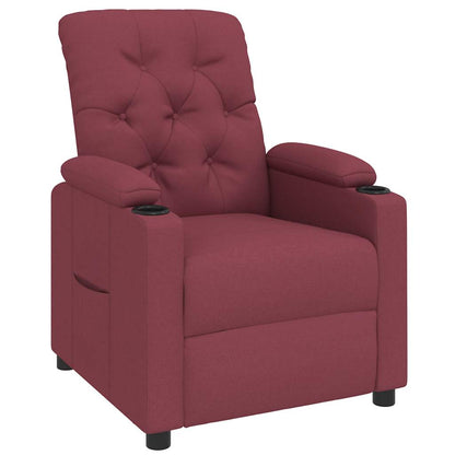 vidaXL Relaxsessel Weinrot Stoff
