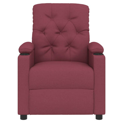 vidaXL Relaxsessel Weinrot Stoff