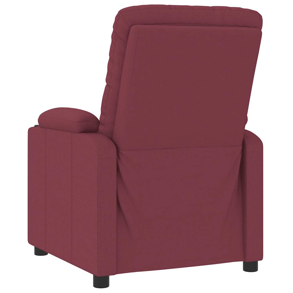 vidaXL Relaxsessel Weinrot Stoff