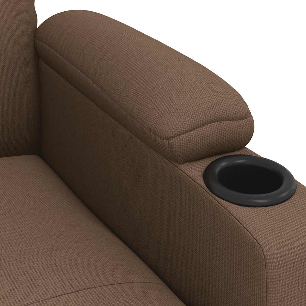 vidaXL Relaxsessel Braun Stoff