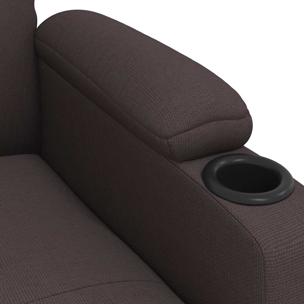 vidaXL Relaxsessel Dunkelbraun Stoff