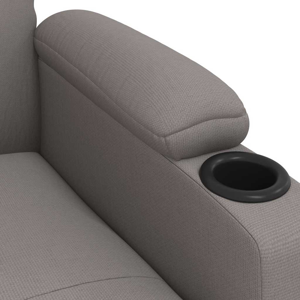 vidaXL Relaxsessel Taupe Stoff