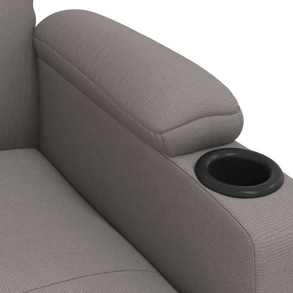 vidaXL Relaxsessel Taupe Stoff