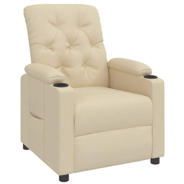 vidaXL Relaxsessel Creme Stoff