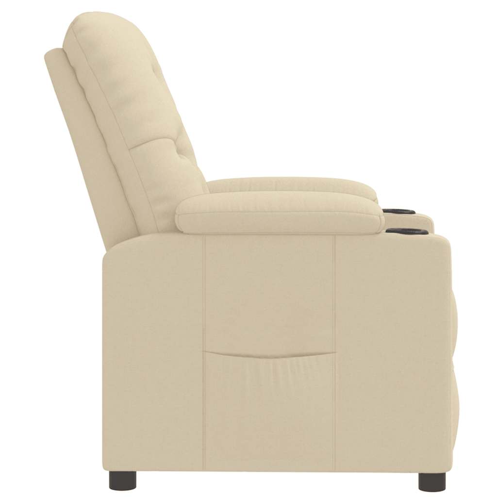vidaXL Relaxsessel Creme Stoff
