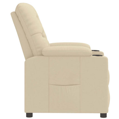 vidaXL Relaxsessel Creme Stoff